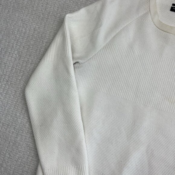 Kenneth Cole White Thermal Crewneck Sweater Men's Size Large Read* - Picture 3 of 15